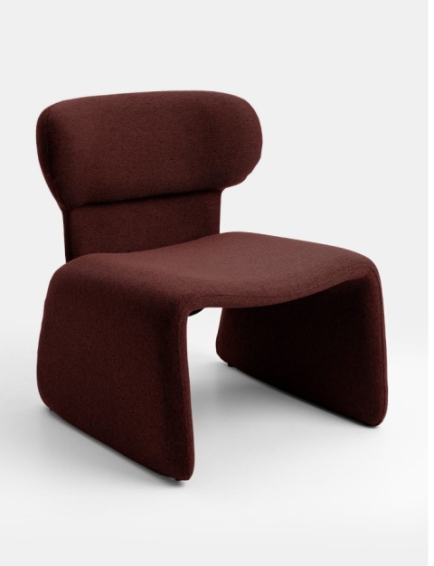 Fotel Wypoczynkowy LIVA – Tkanina Bordeaux – COCOmaison®