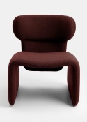 Fotel Wypoczynkowy LIVA – Tkanina Bordeaux – COCOmaison®