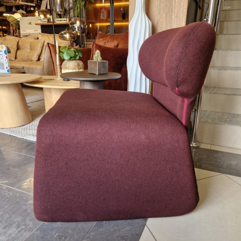 Fotel Wypoczynkowy LIVA – Tkanina Bordeaux – COCOmaison®