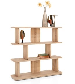 Regał Otwarty / Roomdivider AZULAAR 120 cm - Jasny Dąb Natural Sand - Henders & Hazel