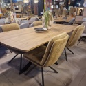 [na zamówienie] Rozkładany Stół Jadalniany PAVALON 200–278 cm – Blat HPL Primo Laminato Natural – Centralna Noga Designerska