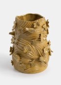 [od ręki] Rzeźbiarska Waza Ceramiczna GREENBIRD 31 cm z Reliefem 3D - COCOmaison®
