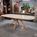 [na zamówienie] Stół do jadalni Himalaya 210 x 120 cm - owalny blat ceramiczny, dębowa podstawa (Henders & Hazel)