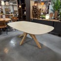 [na zamówienie] Stół do jadalni Himalaya 210 x 120 cm - owalny blat ceramiczny, dębowa podstawa (Henders & Hazel)