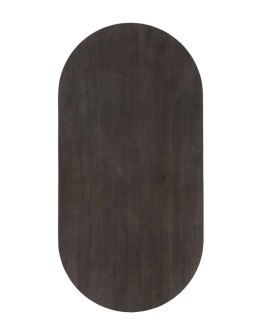 [od ręki] Dębowy stół do jadalni HENDERS & HAZEL RAVELLO (120 × 270 cm) - blat z litego drewna, kolor Basalt, Platinum Lak