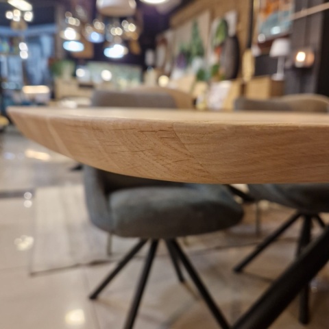 (R, od ręki) Stół Xooon Arvada 220 x 110 cm Oval lity dąb