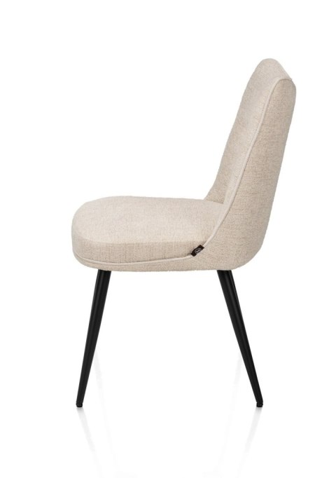 [na zamówienie] Krzesło do jadalni HESTER - mikrofibra, kolor beżowy / kremowy (Beige / Creme)